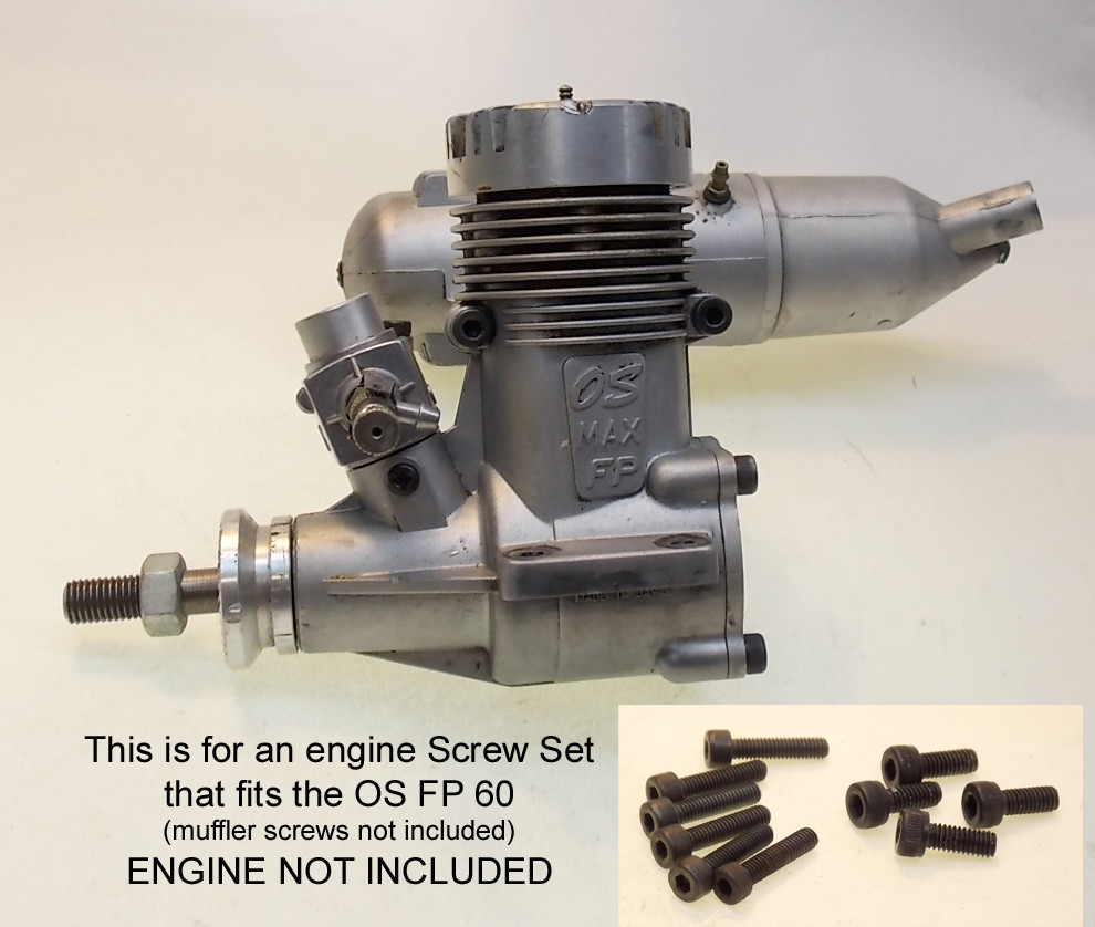 OS FP .60 engine Socket head Screw Set from MECOA K&B Mfg #925-osfp60