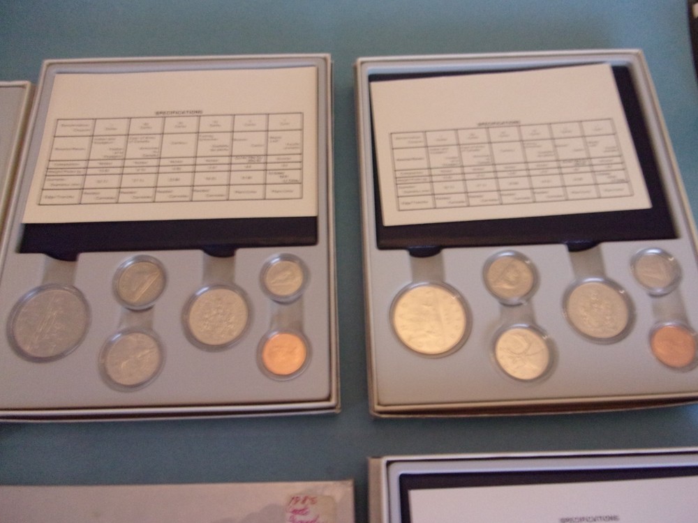 Canada 7x Specimen Sets 1980s