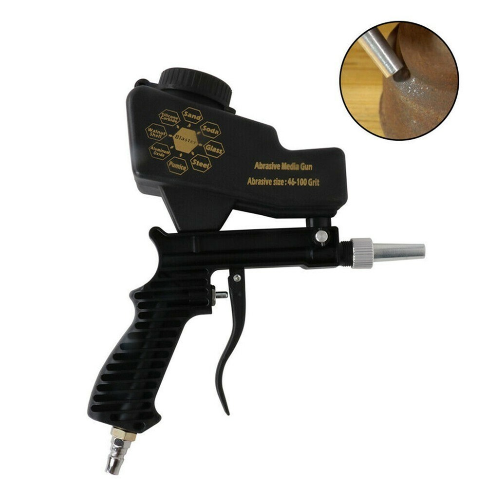 Portable Handheld Small Air Sandblasting Spray Machine Gravity Sand Blaster Tool