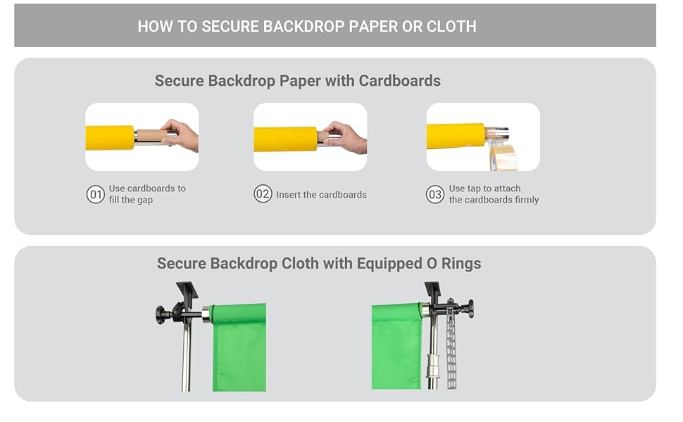 ** NEW Photog Backdrop Support System | Dual Rollers | 120 Inch | Adjustable