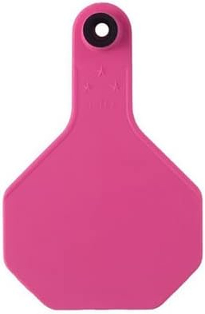 Y-Tex 3 Star Medium Blank Cattle Ear Tags 25 Count Pink