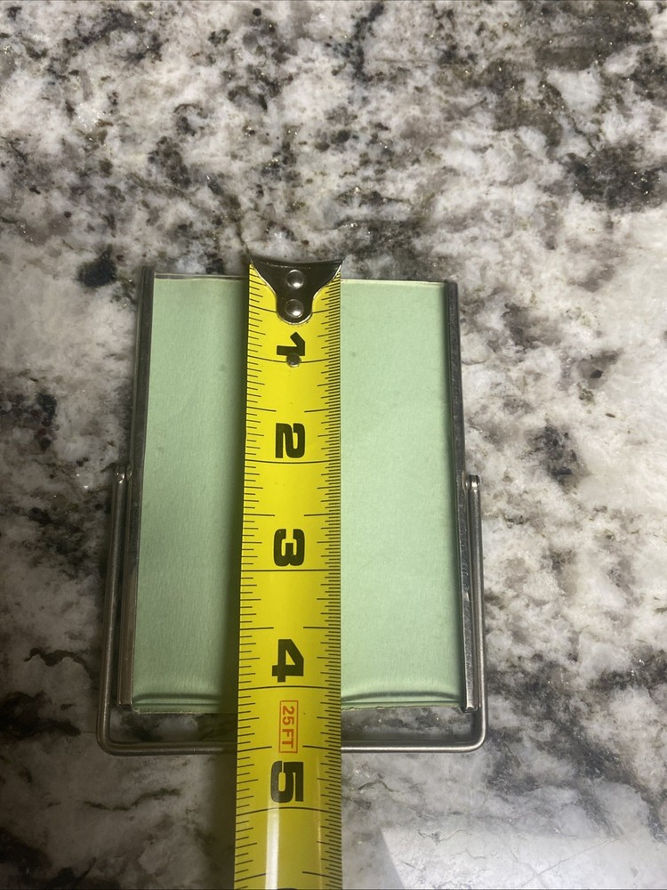 Vtg Silver Tone Standing Photo Picture Frame Modern Small Simplistic