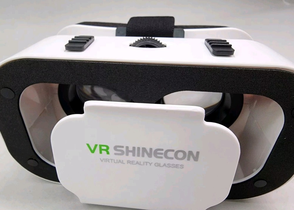 VR Shinecon 5.0 3D Virtual Reality Glasses, White
