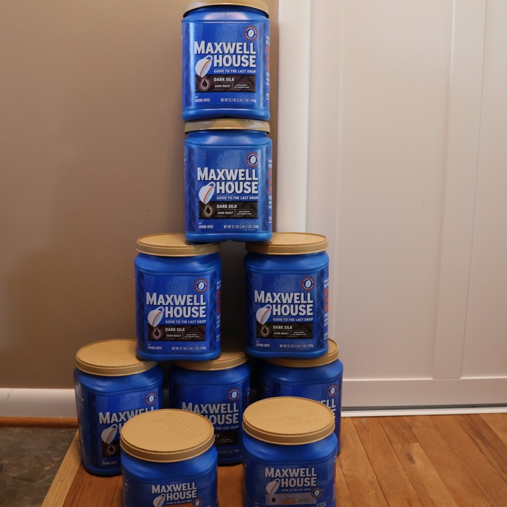 EMPTY Coffee Cans Containers Home Storage Craft Projects Maxwell House (9)