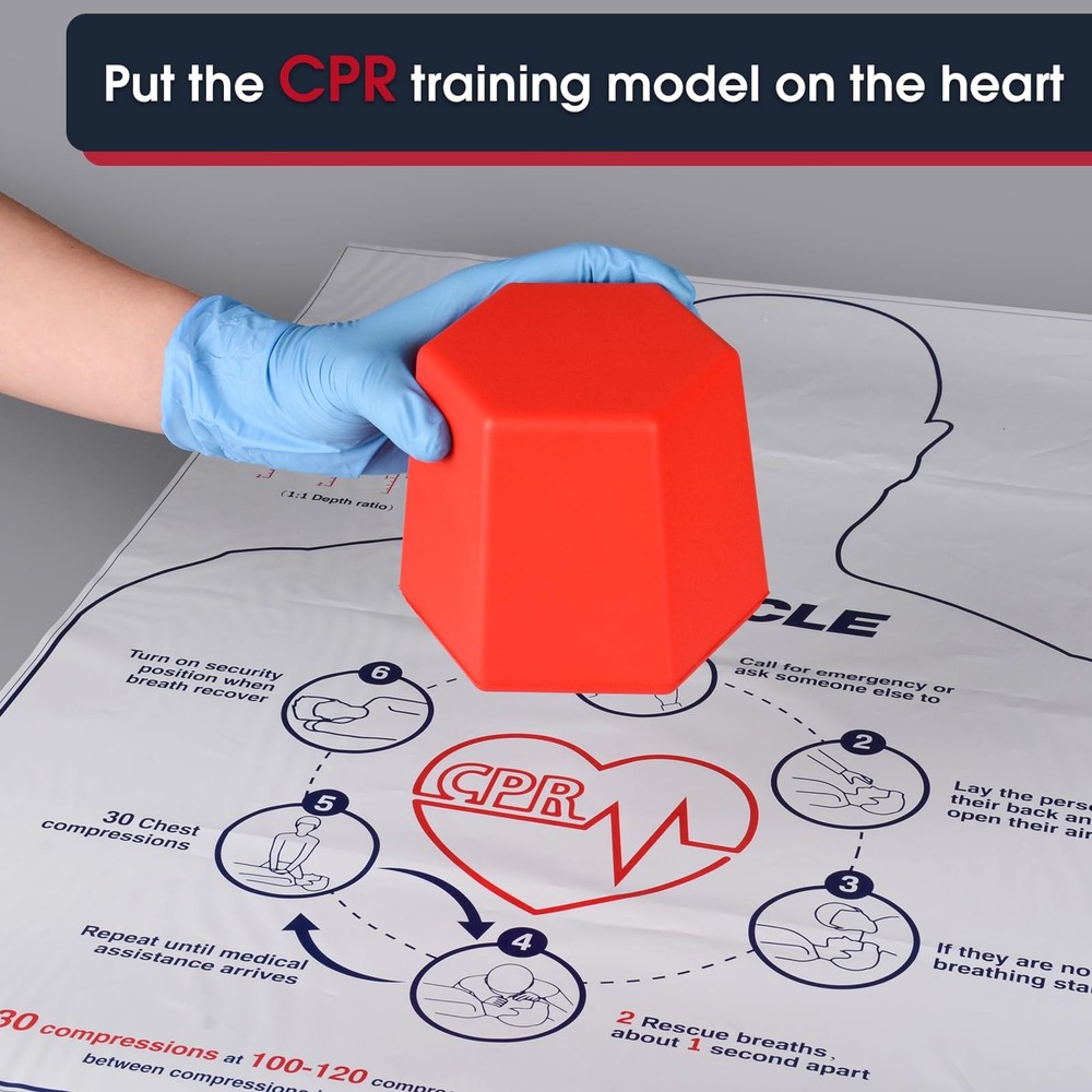 CPR Training Model, Hands-only CPR Training Aid Kit, CPR Compression First Ai...