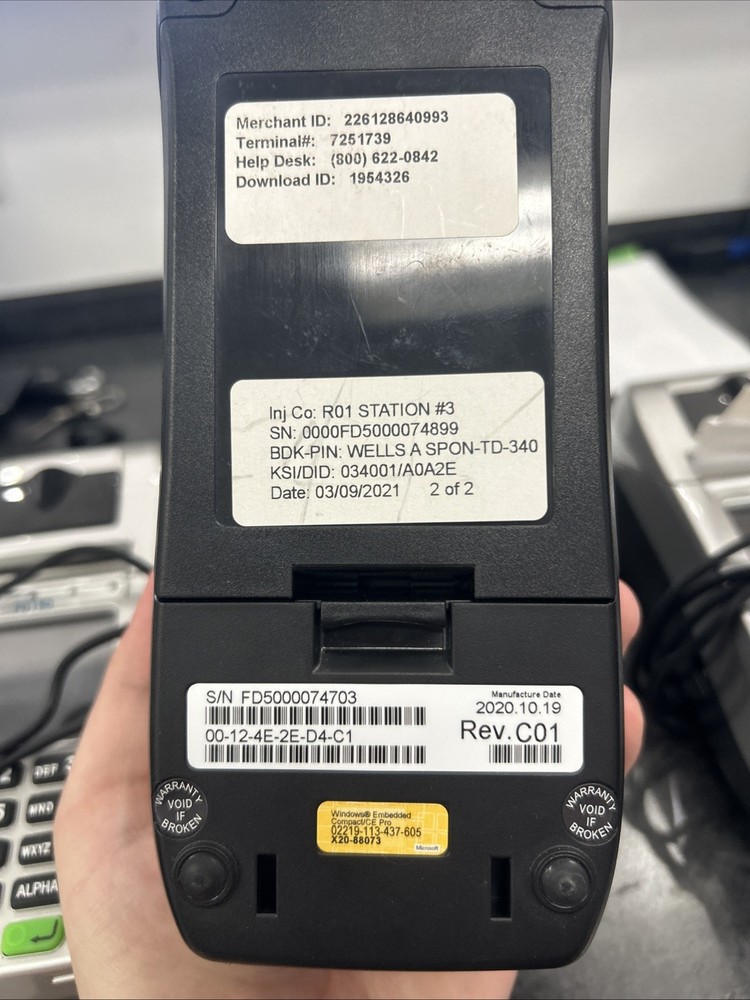 First Data FD150 EMV CTLS Credit Card Terminal