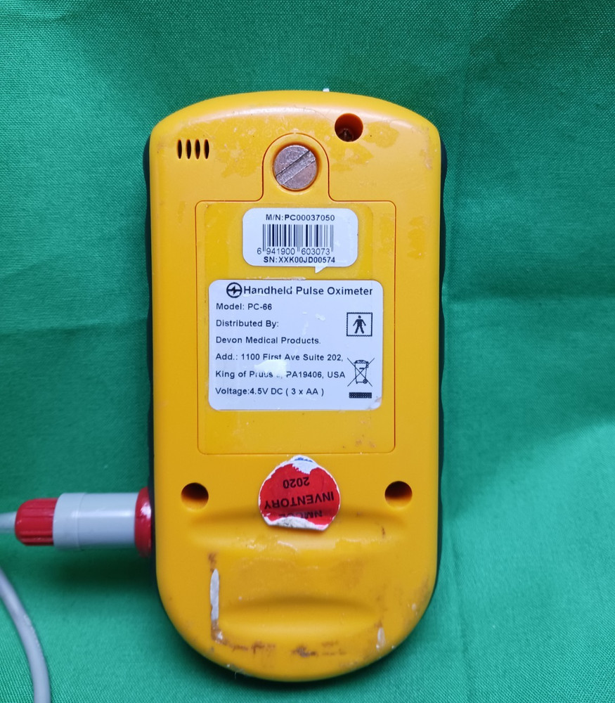 Devon Handheld Pulse Oximeter Mpdel PC-66 For Parts