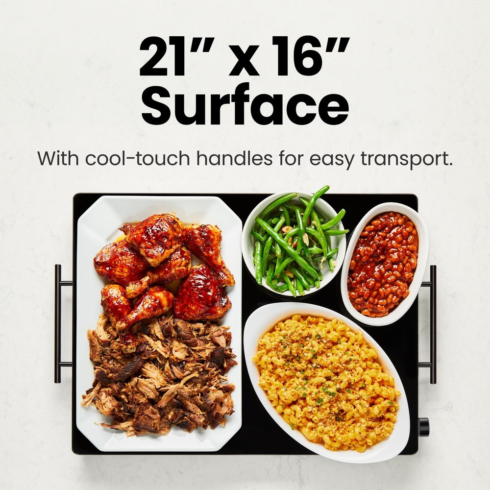 Warming Tray with Adjustable Temperature Control, Perfect For Buffets, Restau...