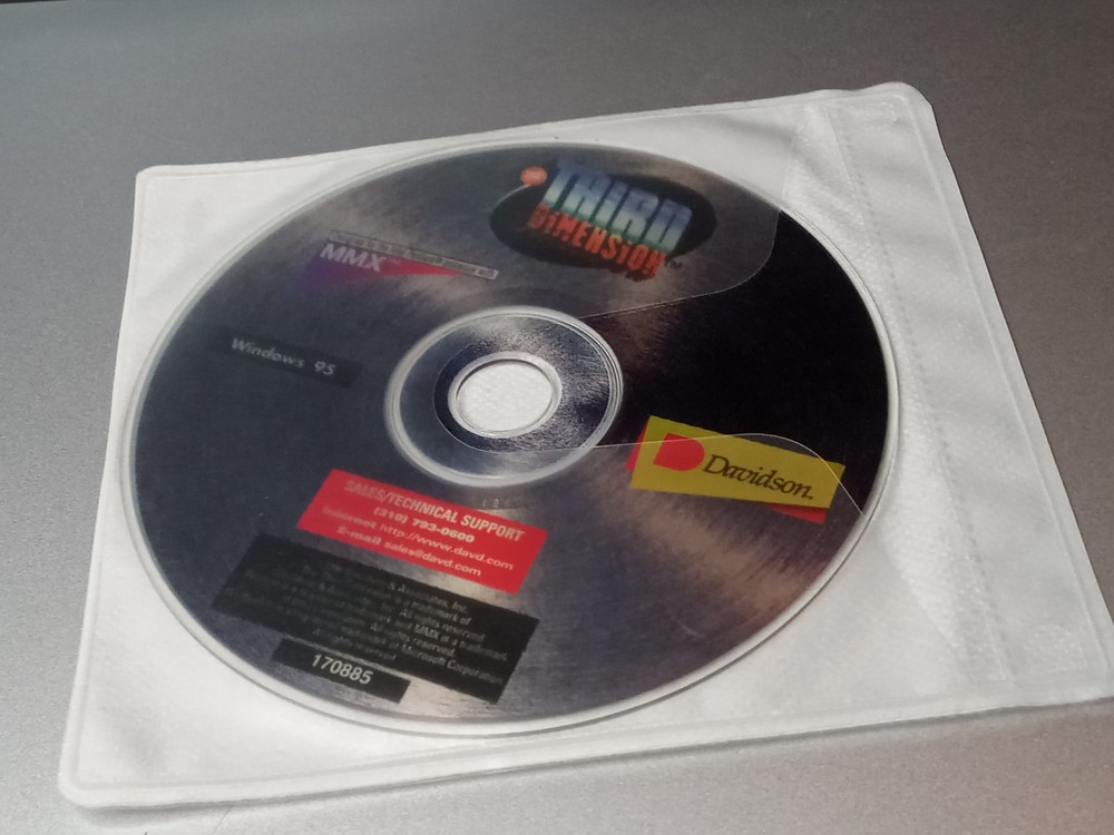 The Third Dimension CD-ROM (1996, Windows 95, Davidson) Disc Only