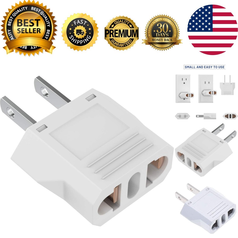 Fireproof  to US Adapter - Secure, Efficient Travel Converter