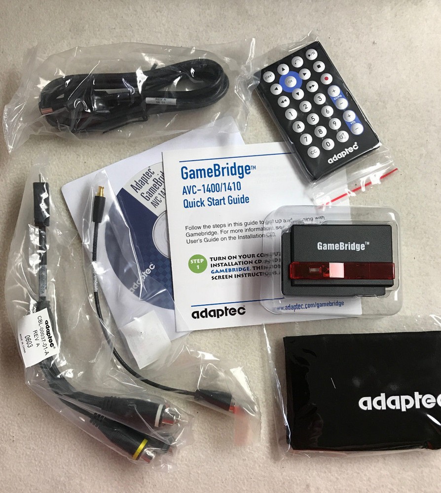 NEW Adaptec GameBridge AVC-1400/AVC-1410 includes Remote Control