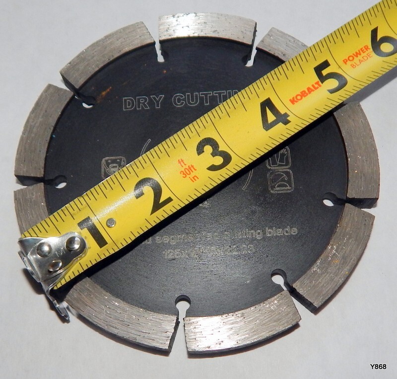 5" O.D. Dry Cutting Diamond Segmented Cutting Blade