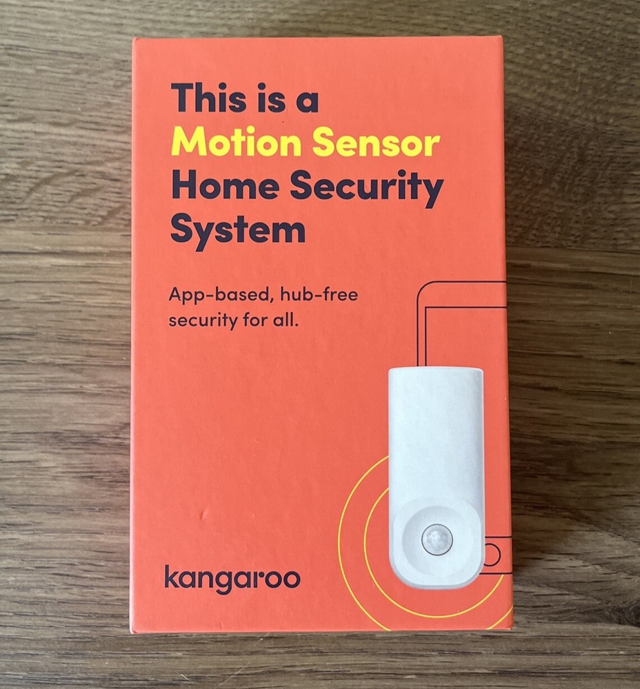 Kangaroo Motion Sensor Home Security System, New In Open Box, Unused
