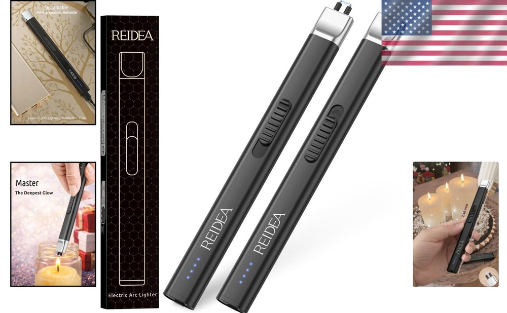 USB Rechargeable Lighter Set - Windproof Flameless