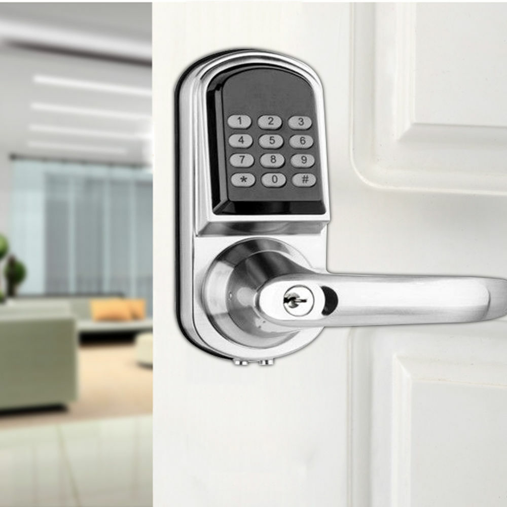 Electronic Code Digital Keyless Keypad Security Entry Door Lock Knob Left Hand