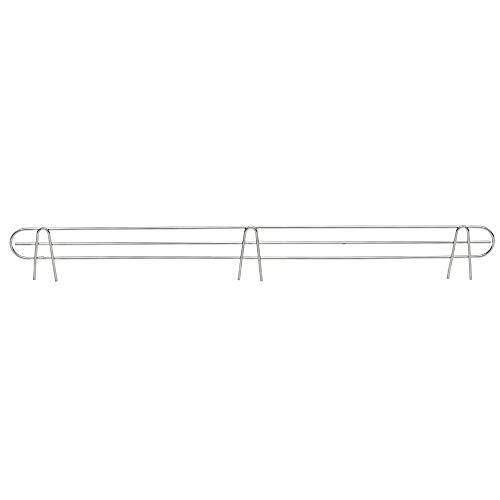 HUBERT® Soft Silver Wire Shelf Ledge - 48" L x 4" H