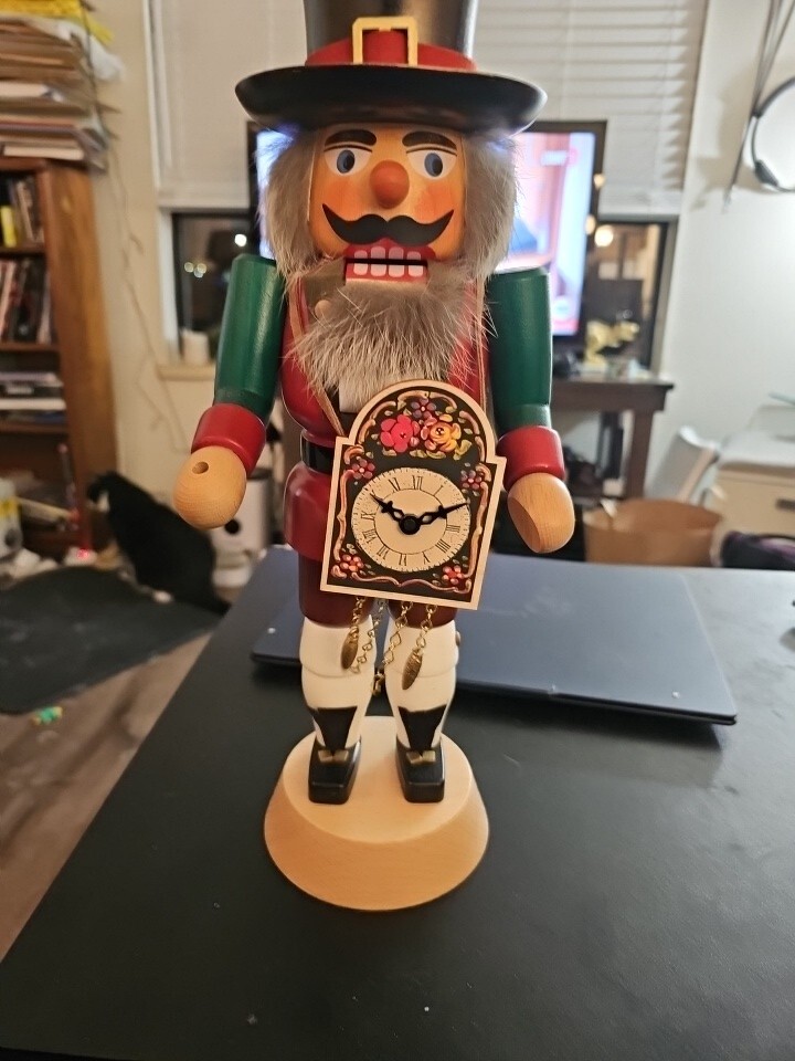 Straco GMBH Town Crier  Nutcracker  Rare Made in Germany- Missing  Staff