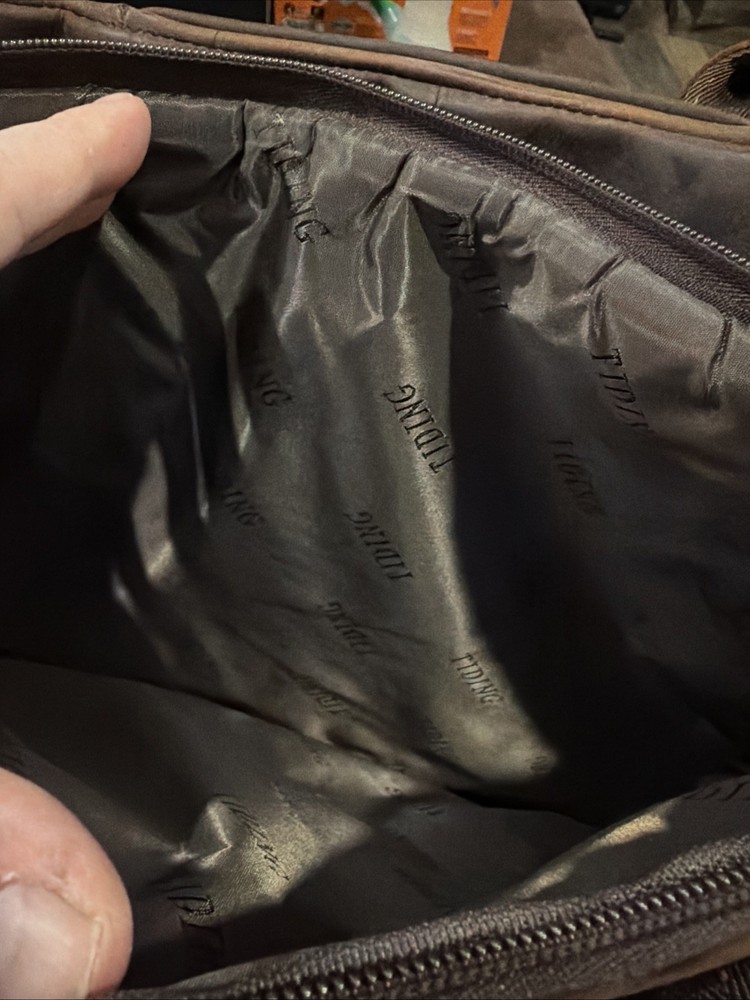 Tiding Leather Messenger Bag