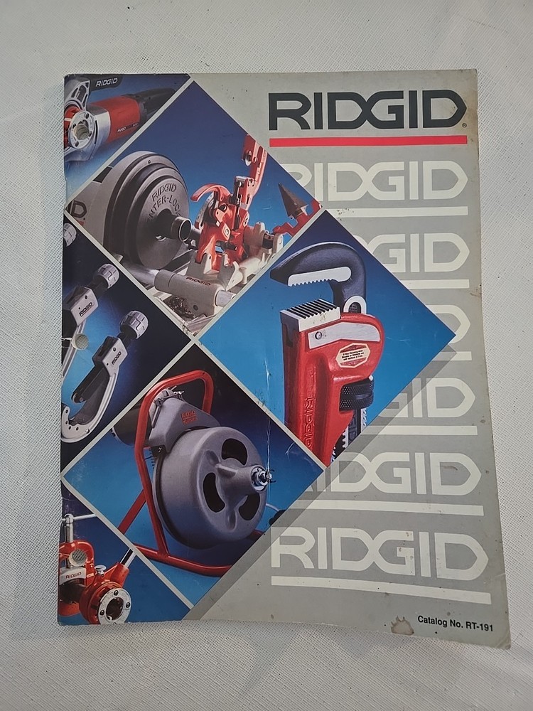 Ridgid Tool Catalog 1994 - 1995 No.  RT-191 Pre-owned