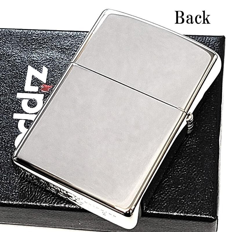 Zippo Arabesque Shell Pattern Silver Green Mirror Finish One Sided Processing