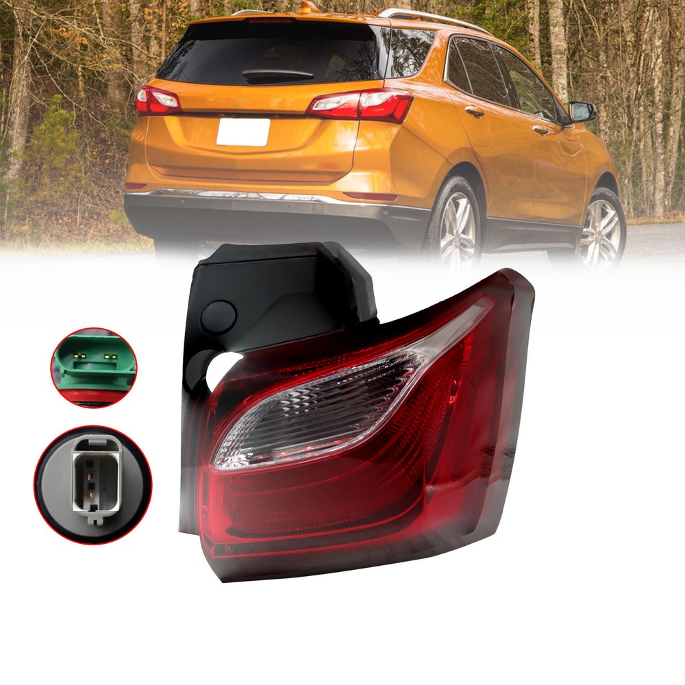 Fit For 2018-2021 Chevy Equinox Passenger Side Halogen Tail Light Assembly Outer