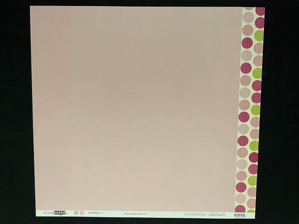 SCRAPWORKS "MONTEREY" DS PAPER