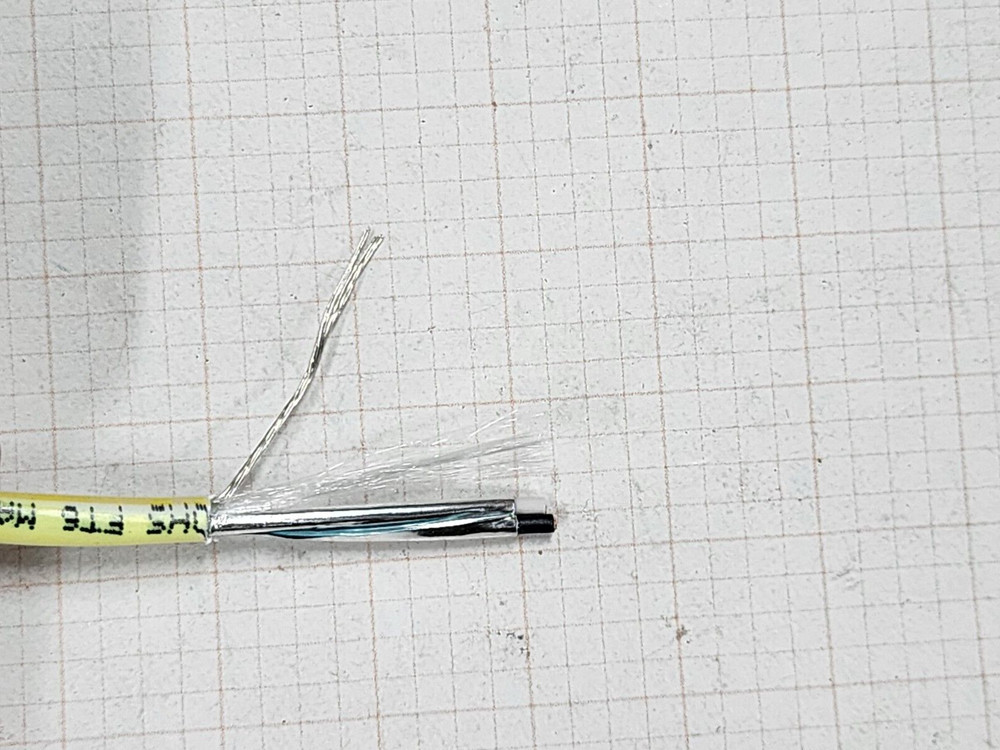 Windy City Wire 18/2C Shielded Plenum Security/Alarm Cable White w/Yellow /100ft