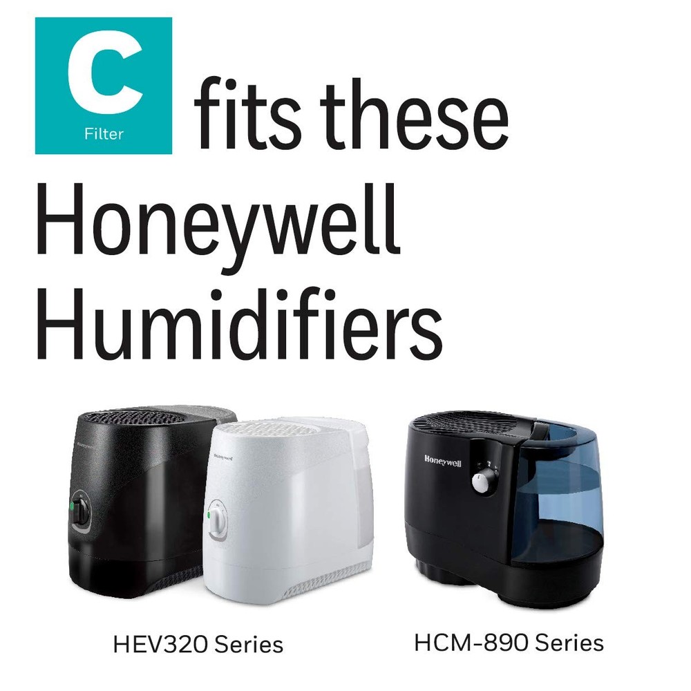 Honeywell C Replacement Filter White - Air Purifier Filter, Easy Install