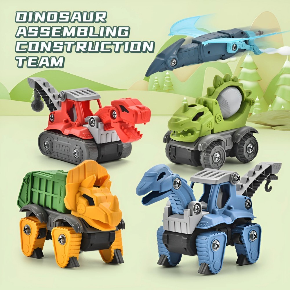 5 Pack Take Apart Dinosaur Toys