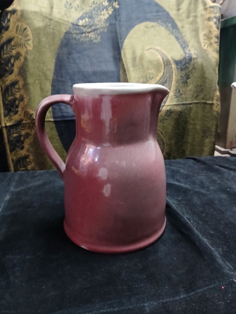 vintage ceramic water pitcher large