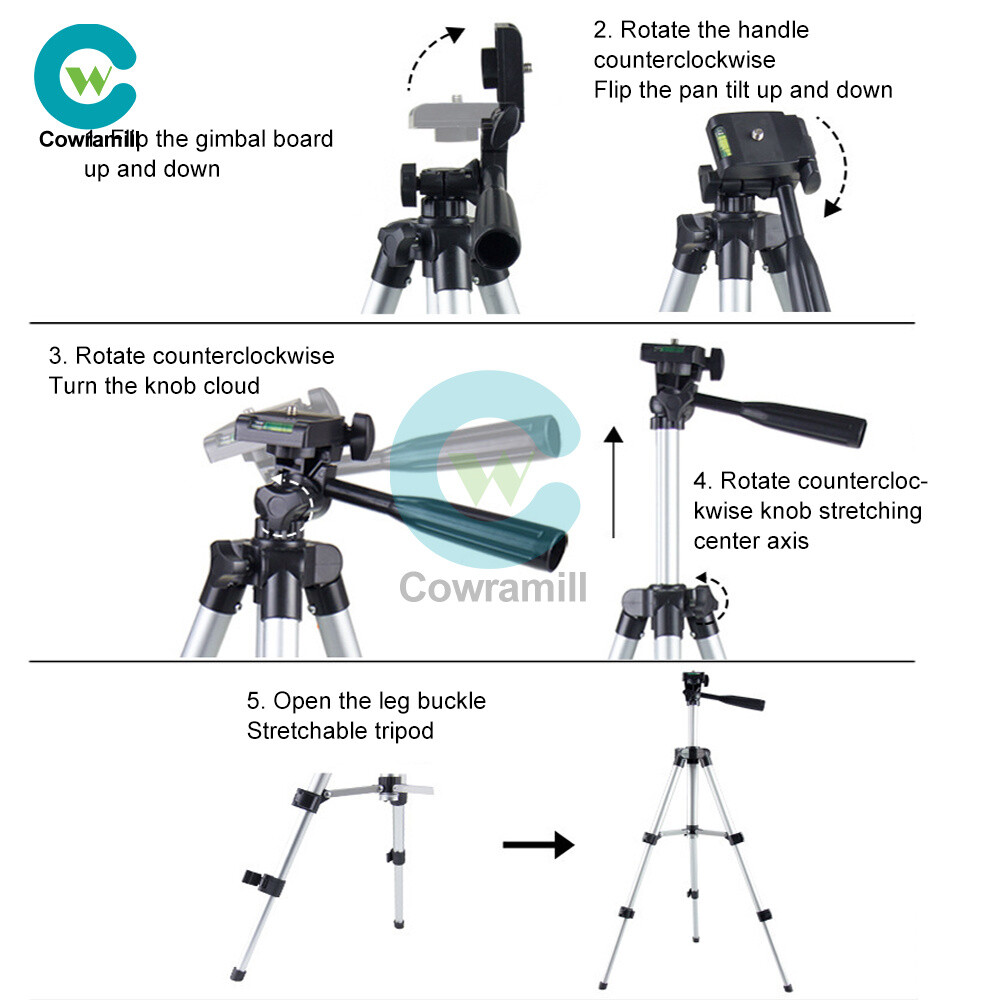 Multi function Travel Camera Tripod 110cm/150cm Adjustable Laser Level Tripod