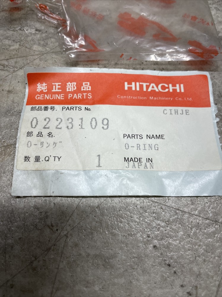 Genuine OEM Hitachi 0223109 O-Ring, New