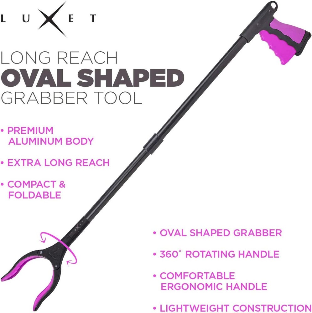 Grabber Reacher Tool - 2 Pack - Latest Version Long 32 Inch Foldable Pick Up ...