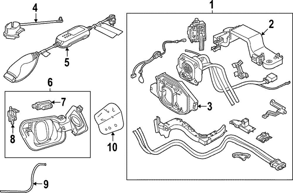 Genuine Audi Compartment Box 89A-810-593-J