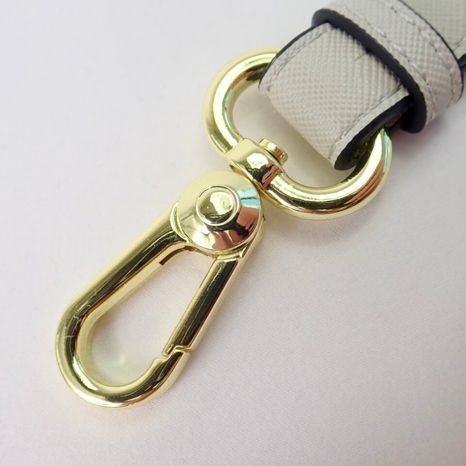 Leather Studded Strap (Light Gray) - Free Shipping