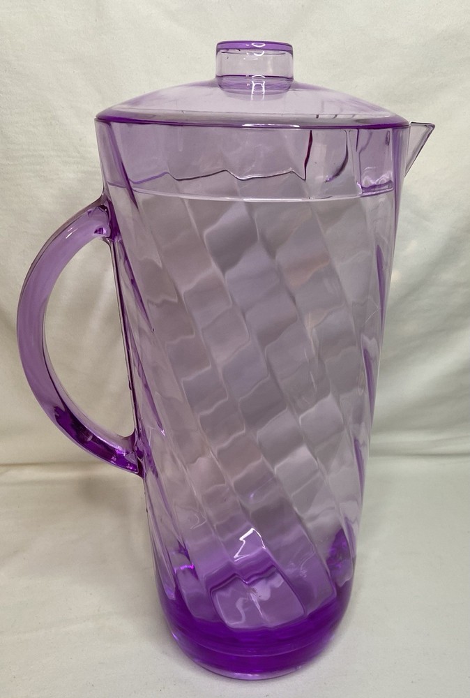 Pitcher 3 Quart Purple Swirl