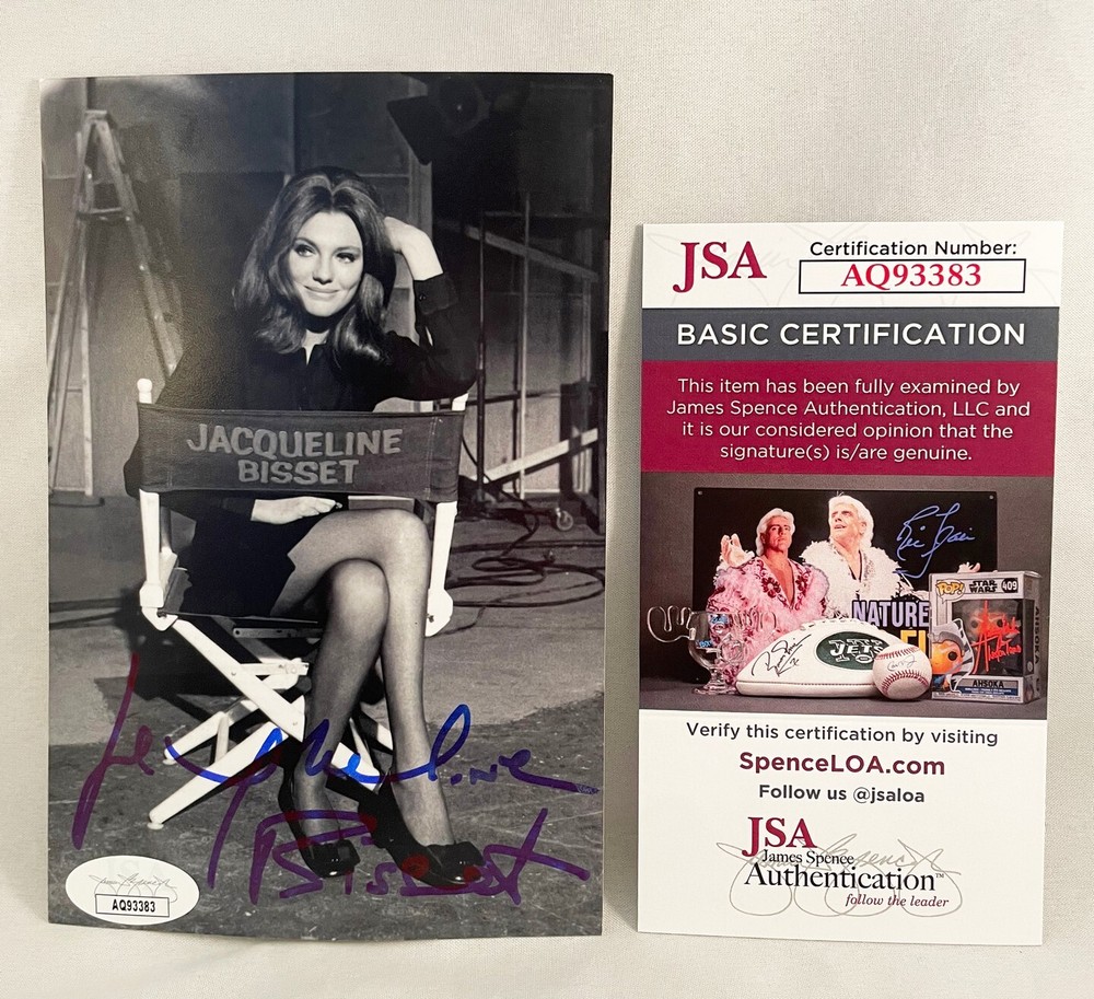 Jacquerline Bisset Signed 4x6 Photo JSA 2 COA