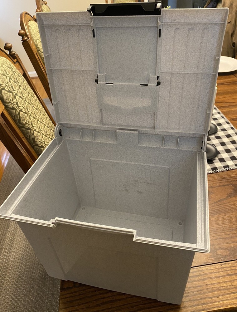Granite look letter size storage case