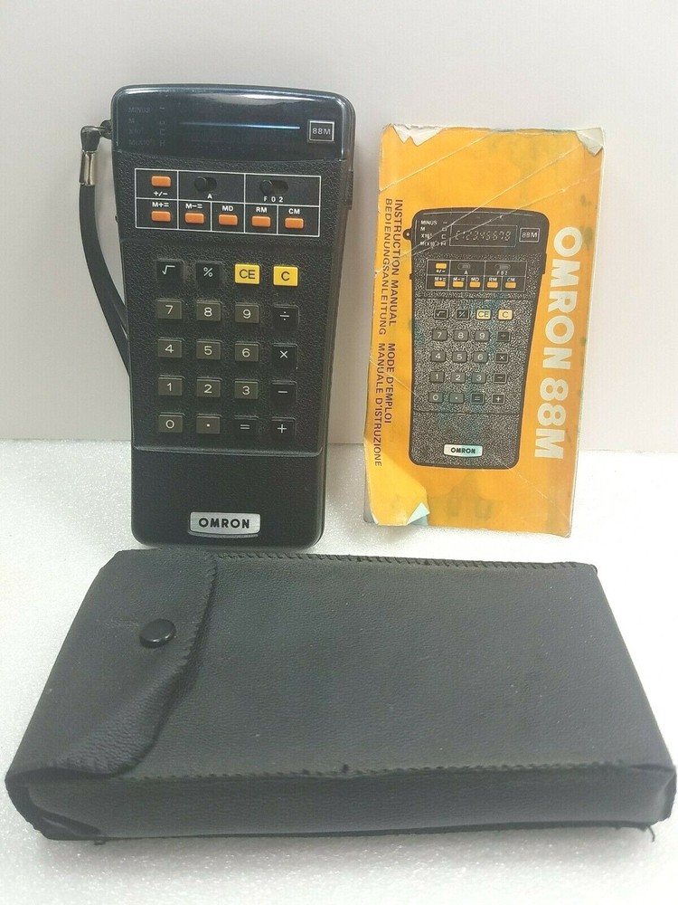 Omron ~88m Calculator ~With Original Case & Manual ~Works Perfect