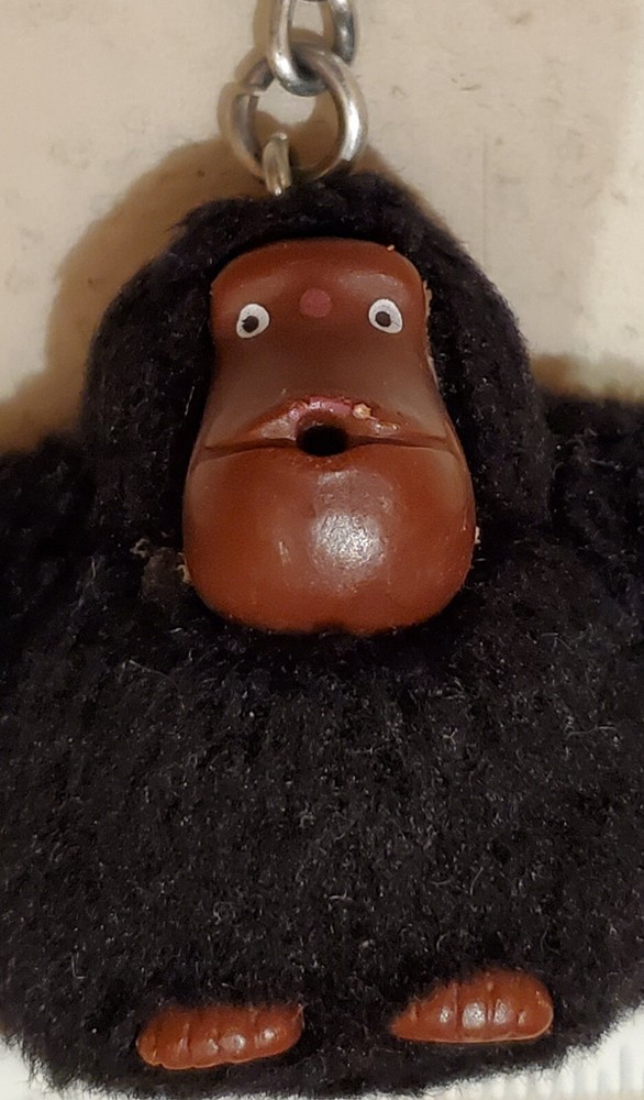 KIPLING Monkey Gorilla Keychain Black Davina Keyring