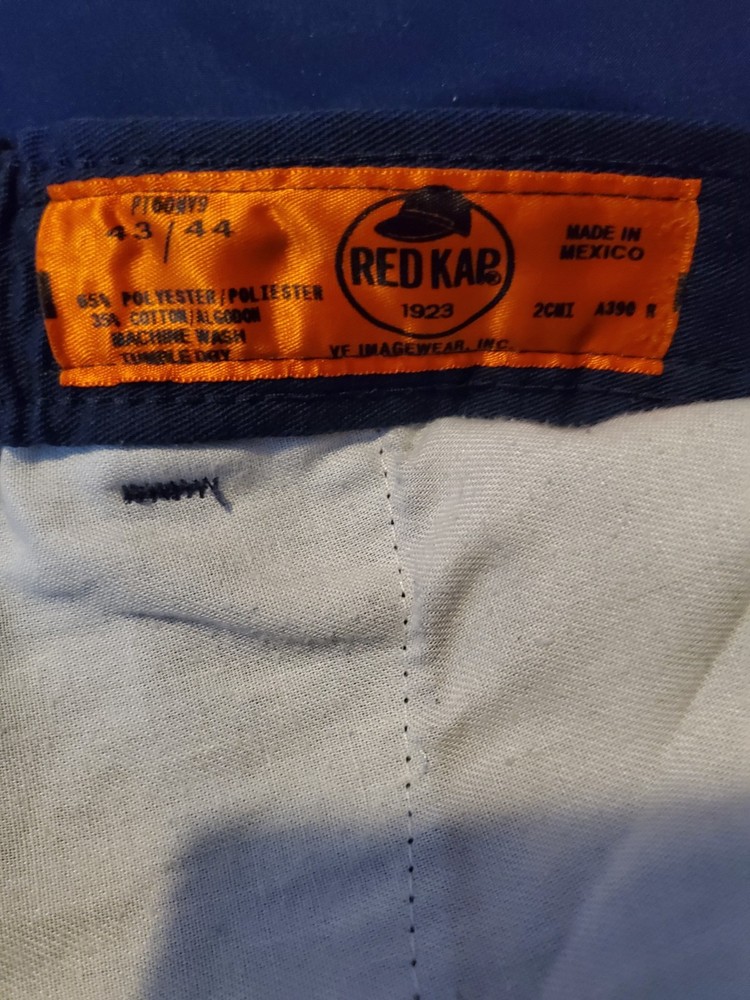 MEN RED KAP WORK PANTS SIZE 43-44