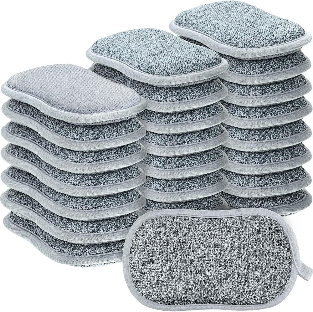 Multi pose Scrub Spons Non Scratch Microfiber Spon Cleaning Dish