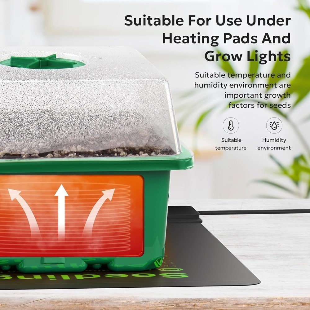 Seedling Starter Trays with Base (10-Pack)*