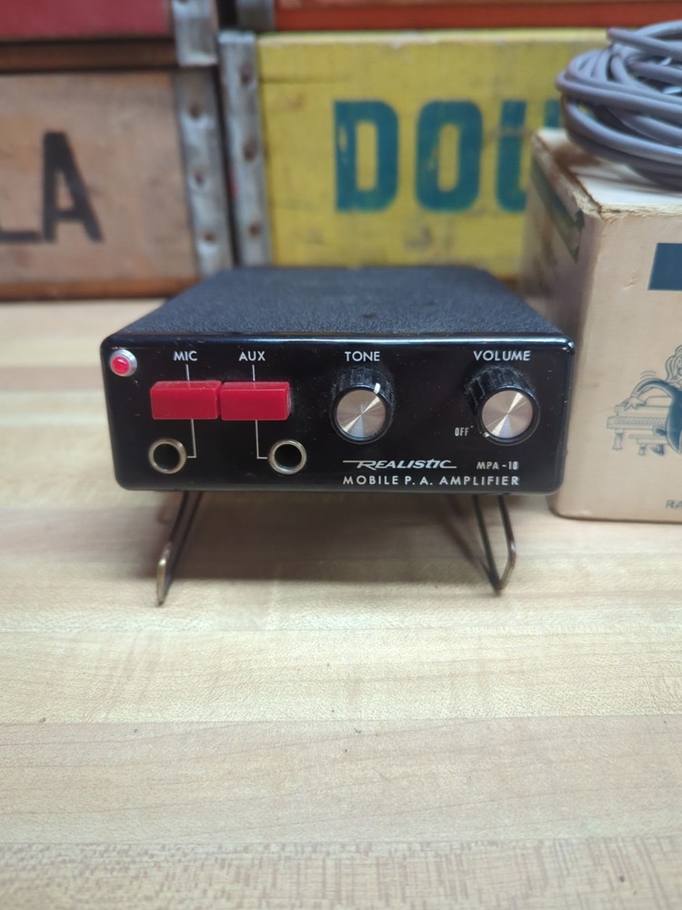 Vintage Unused Realistic MPA-10 Solid State 10 Watt Public Address Amplifier,...
