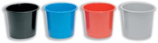 Q-Connect Waste Bin 15 Litre Red Red Single
