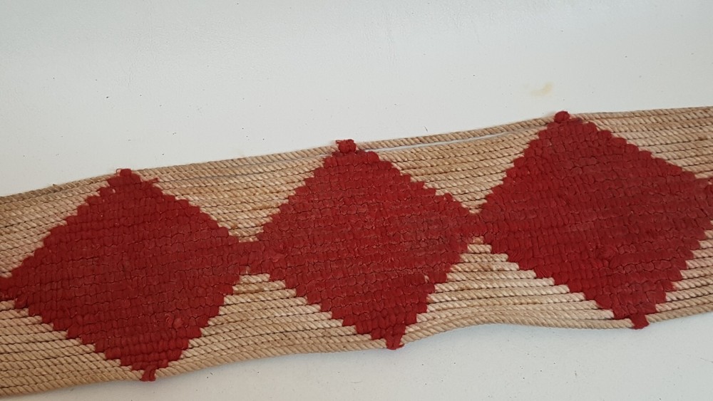 Vintage leather textile horse belly strap
