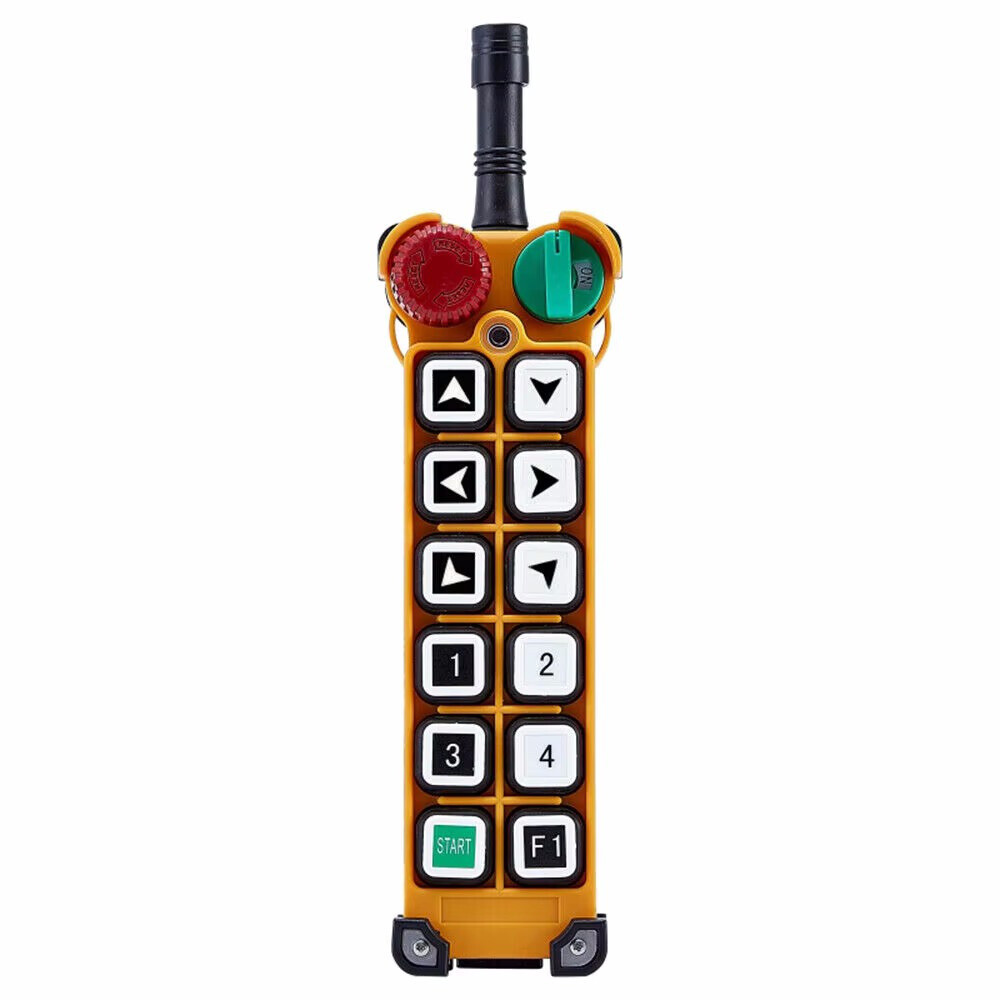 F24-12S 2 transmitters 12 Twelve Single Speed Button Remote Control for Crane