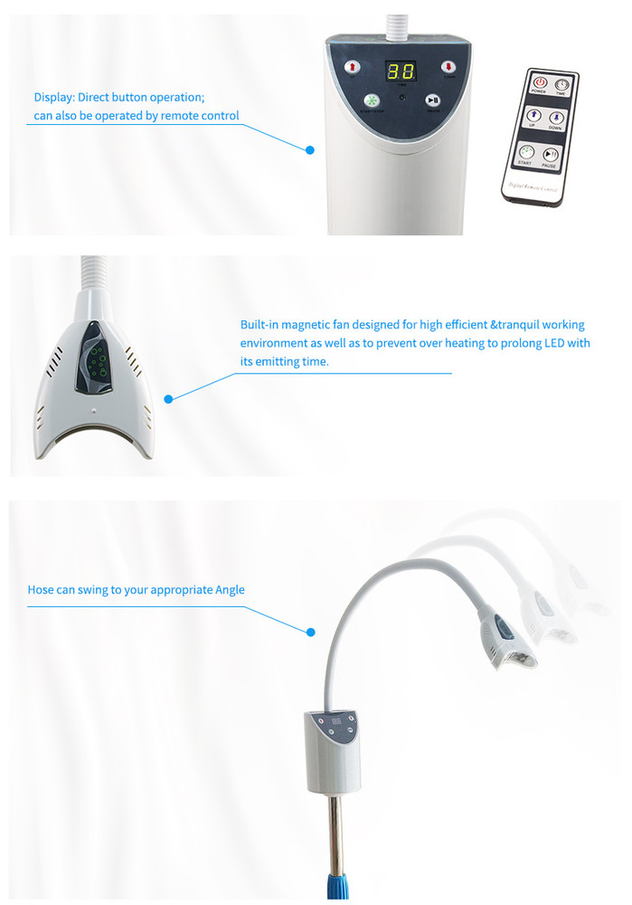 Professional Teeth Whitening Bleaching Machine Lamp System Blue Light 2000mW/c㎡