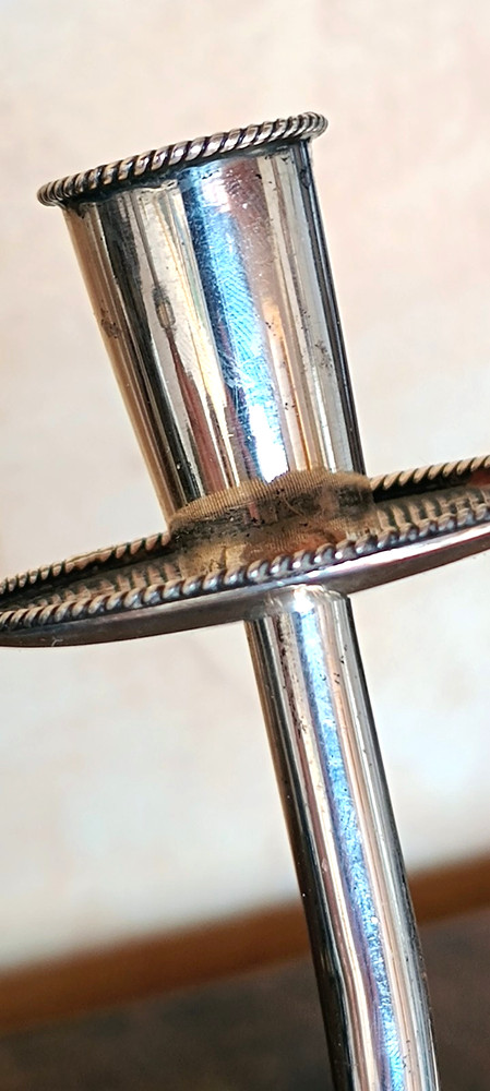 Silver 800 Candle Holder 2 Flames