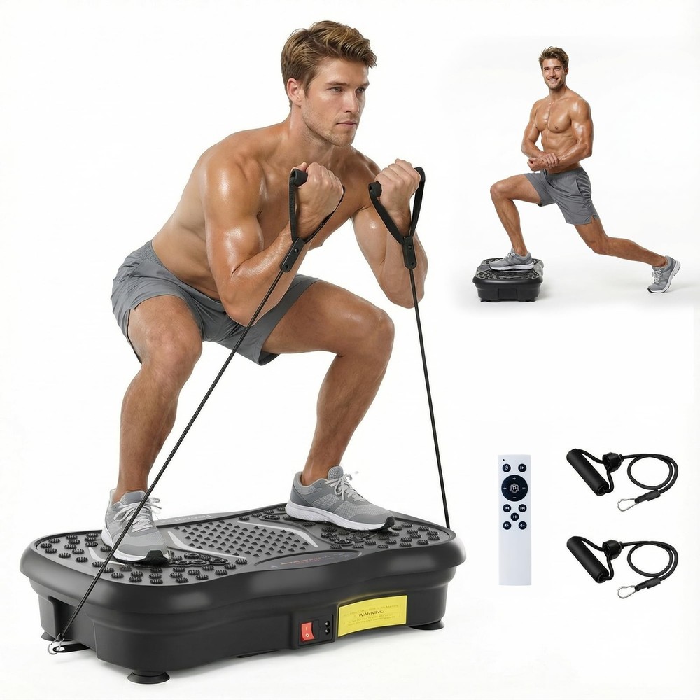 Vibration Plate Exercise Machine, 200 Speeds Vibrating Plate for Lymphatic Dr...